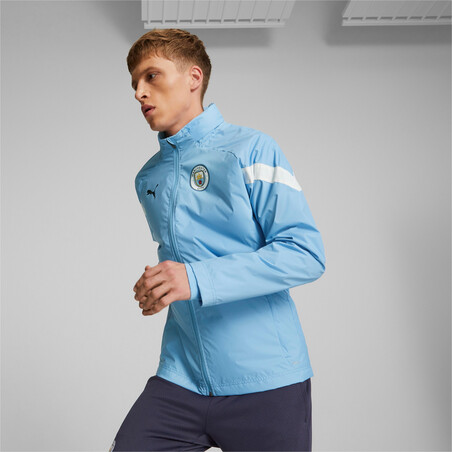 Veste imperméable Manchester City bleu ciel 2022/23