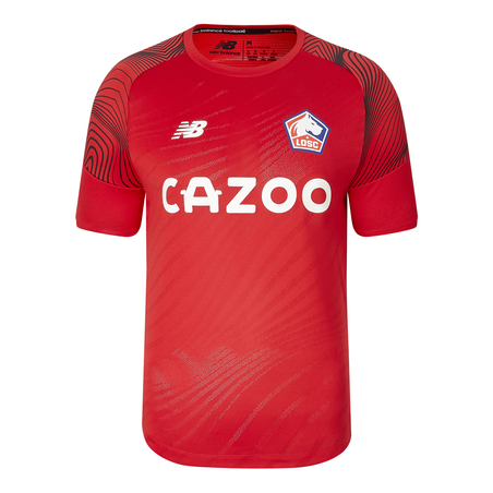 Maillot entraînement LOSC rouge noir 2022/23
