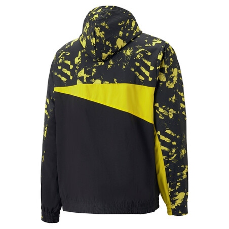 Sweat à capuche Dortmund Woven noir jaune 2022/23