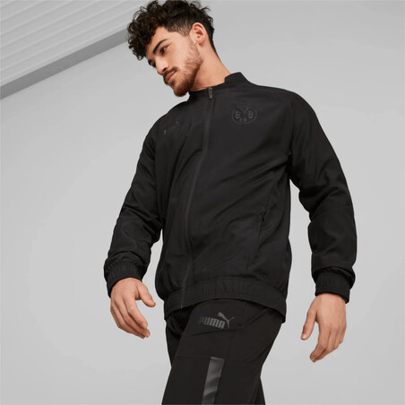 Veste survêtement Dortmund Woven noir 2022/23