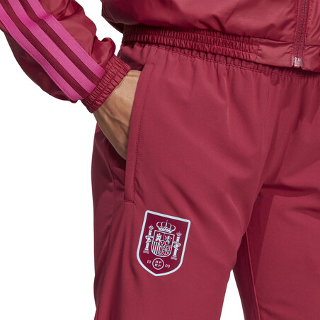 Pantalon surv tement Femme Espagne Woven rouge 2023 sur Foot
