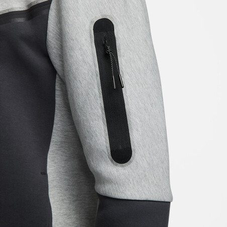 Veste survêtement Nike Tech Fleece gris jaune