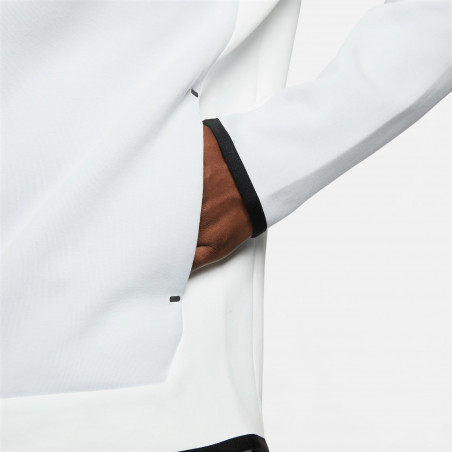 Veste survêtement Nike Tech Fleece blanc rose