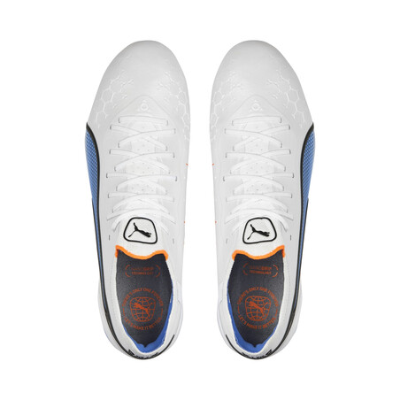 Puma King Ultimate FG/AG blanc bleu