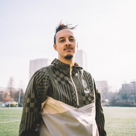Sweat à capuche Milan AC Woven vert 2022/23