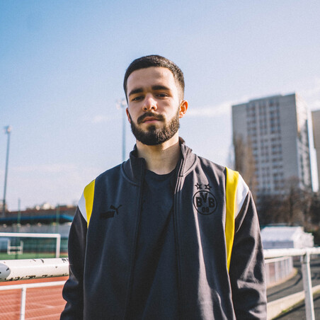 Veste survêtement Dortmund Archive noir jaune 2022/23