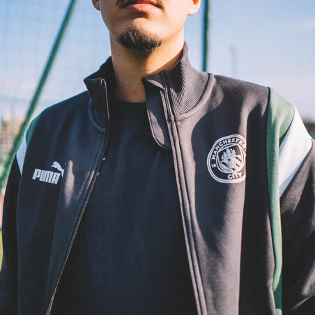 Veste survêtement Manchester City Archive gris vert 2022/23