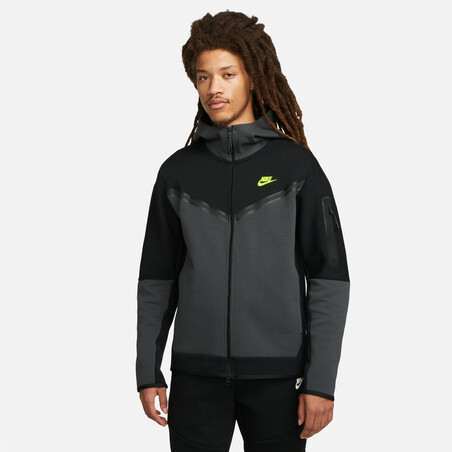 Veste survêtement Nike TechFleece noir gris