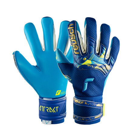 Gants gardien Reusch Attrakt Aqua bleu