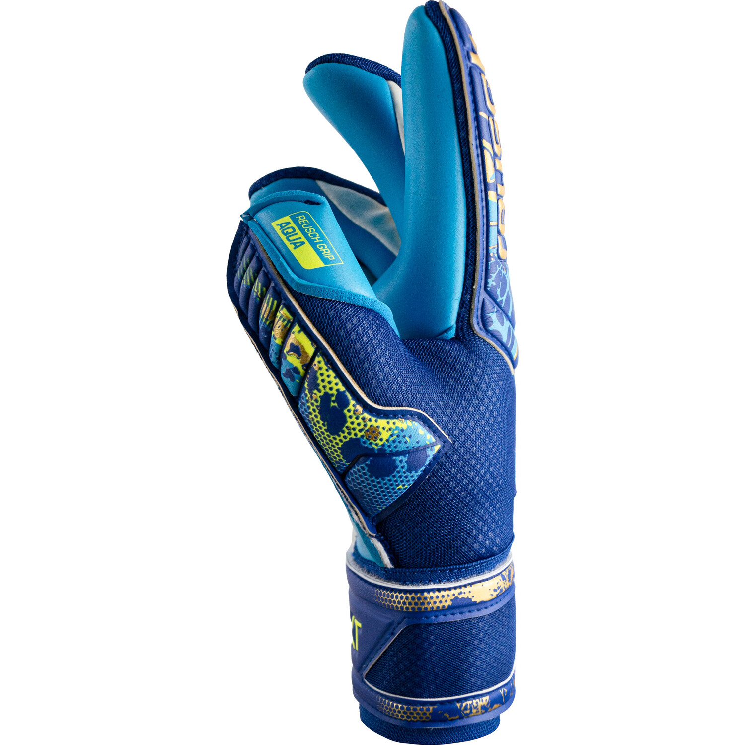 Gants De Gardien De But Reusch Attrakt Gold NC – Hommes – Bleu – Taille 7.5 à 11