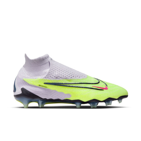 Nike Phantom GX Elite montante FG jaune blanc sur Foot