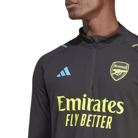 Sweat zippé Arsenal noir bleu 2023/24