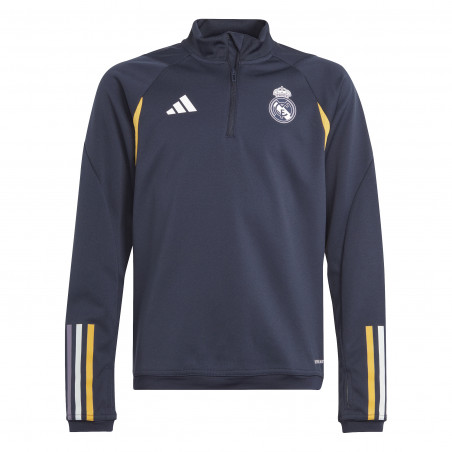 Sweat zippé junior Real Madrid bleu jaune 2023/24