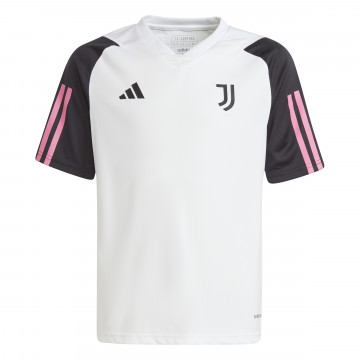 Maillot entraînement junior Juventus blanc rose 2023/24