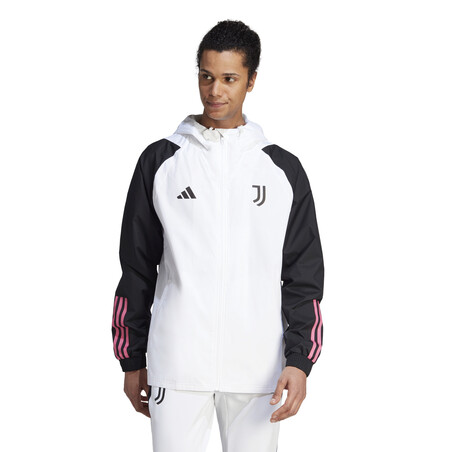 Veste imperméable Juventus blanc rose 2023/24