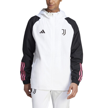 Veste imperméable Juventus blanc rose 2023/24