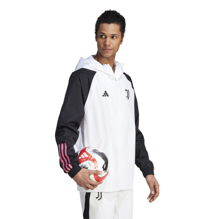 Veste imperméable Juventus blanc rose 2023/24