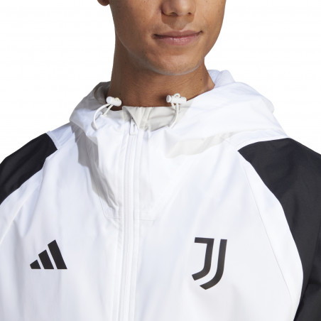 Veste imperméable Juventus blanc rose 2023/24