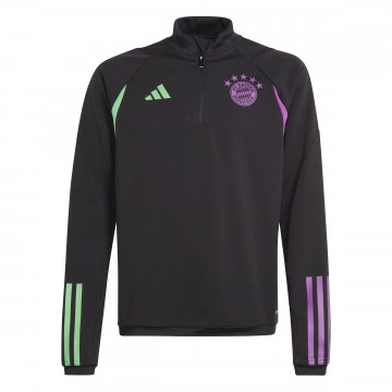 Sweat zippé junior Bayern Munich noir violet 2023/24