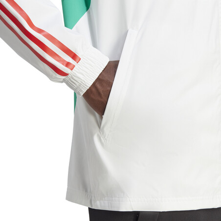 Veste survêtement imperméable Manchester United blanc vert 2023/24