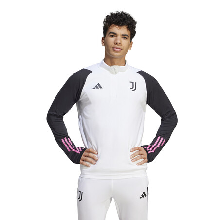 Sweat zippé Juventus blanc rose 2023/24