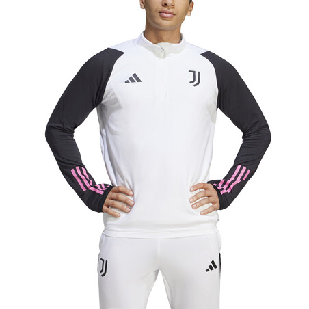 Sweat zippé Juventus blanc rose 2023/24