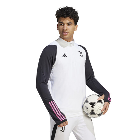 Sweat zippé Juventus blanc rose 2023/24