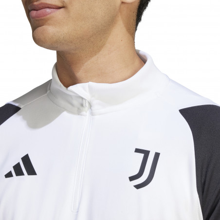 Sweat zippé Juventus blanc rose 2023/24