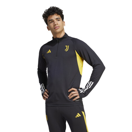 Sweat zippé Juventus noir jaune 2023/24