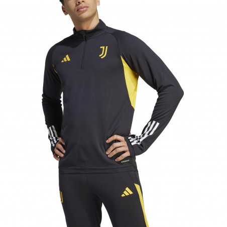 Sweat zippé Juventus noir jaune 2023/24