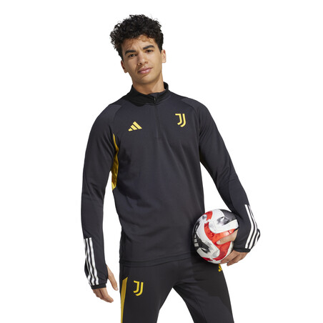 Sweat zippé Juventus noir jaune 2023/24