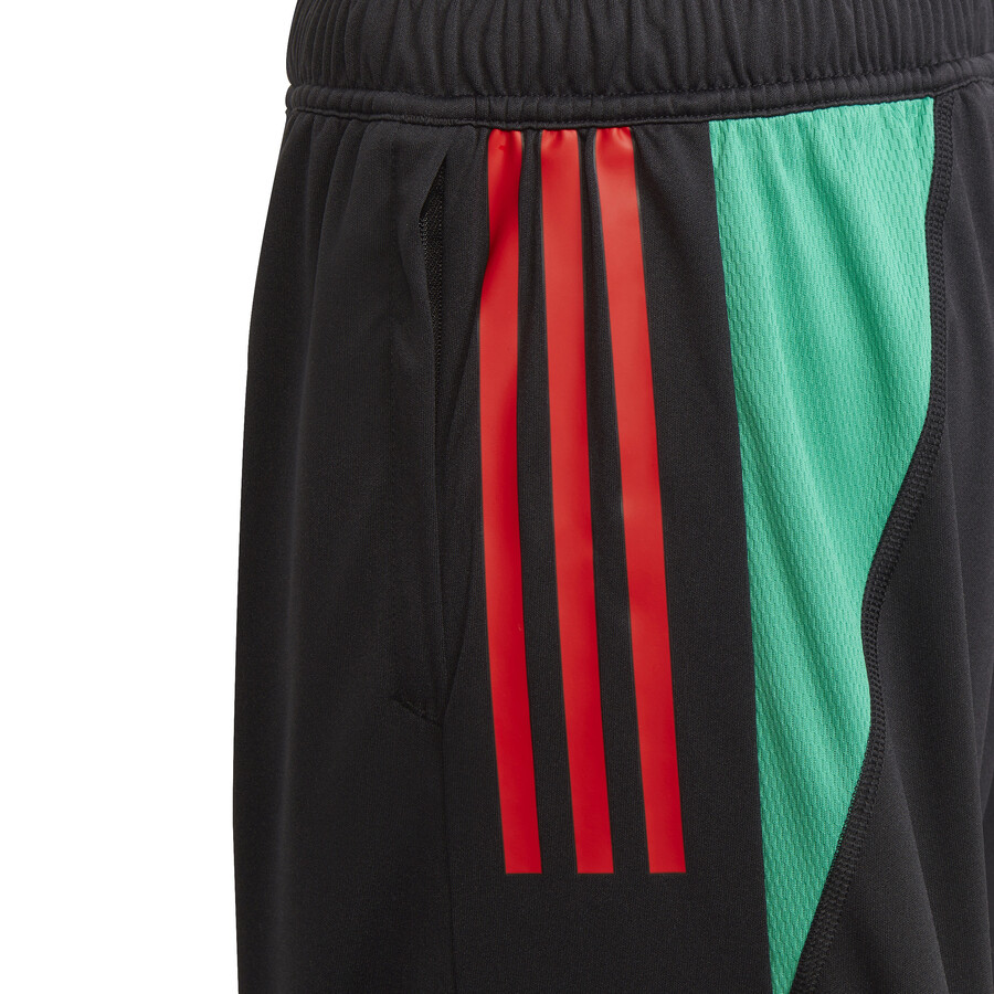 Short entraînement junior Manchester United noir rouge 2023/24