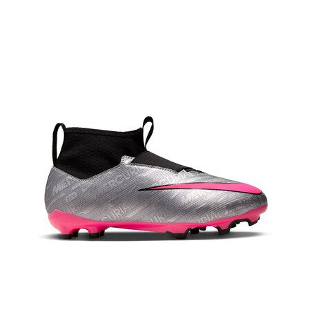 Nike Air Zoom junior Mercurial Superly 9 Academy XXV FG/MG gris rose