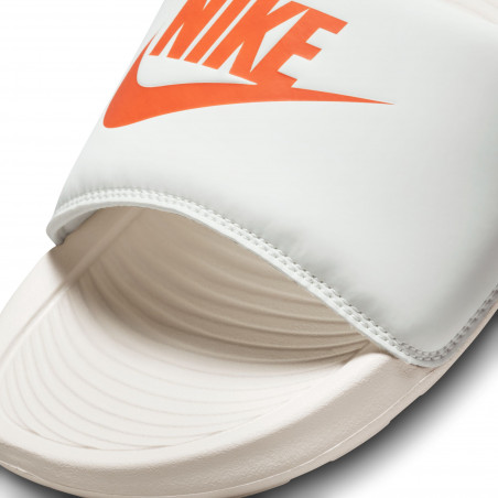 Sandales Nike Victori One blanc orange