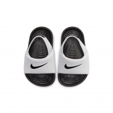 Sandales bébé Nike Kawa blanc noir sur