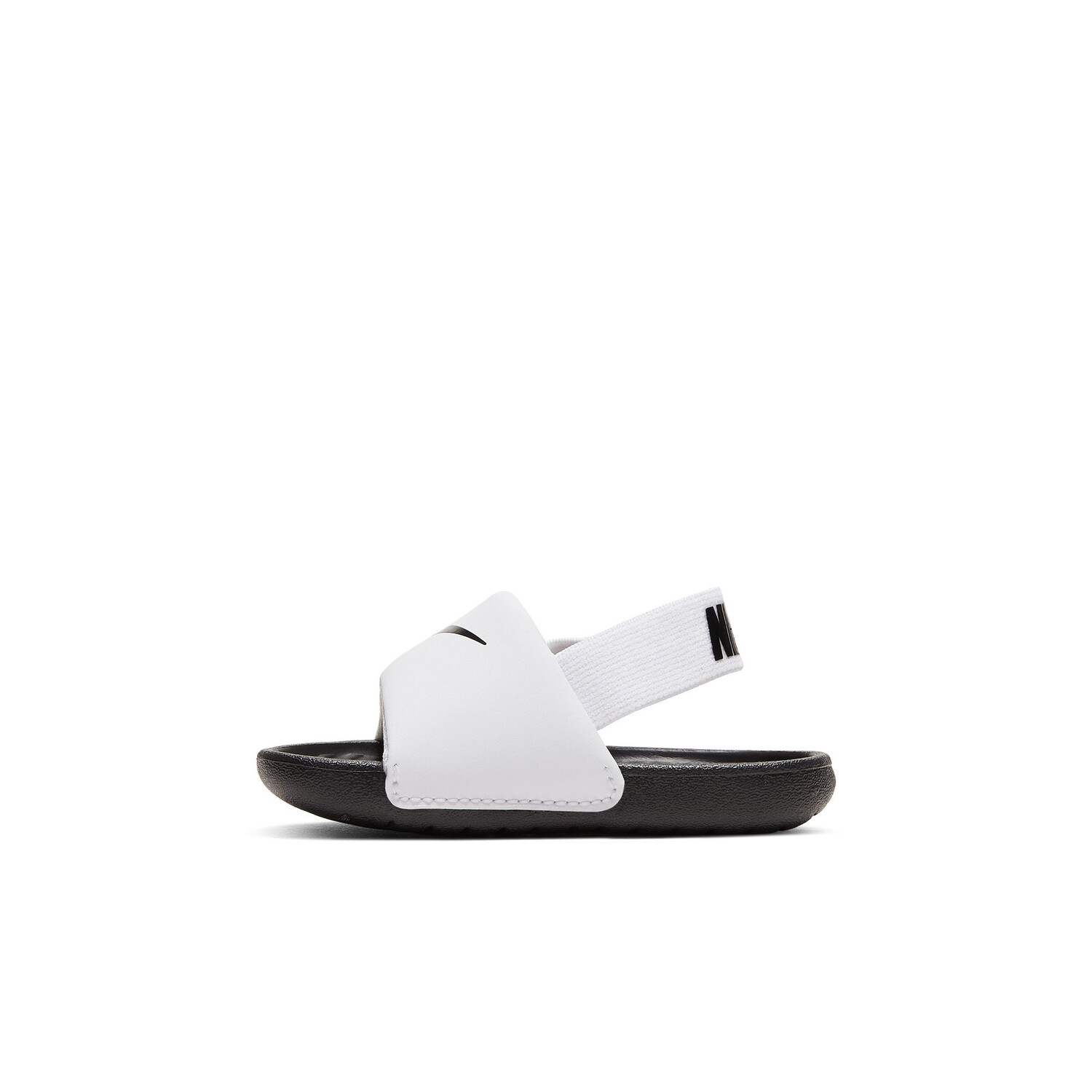 Sandales bébé Nike Kawa blanc noir sur