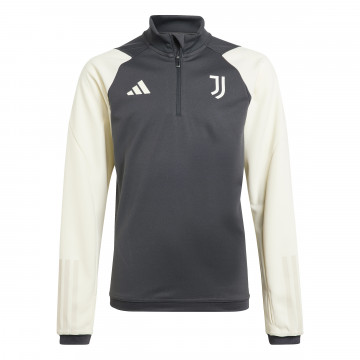 Sweat zippé junior Juventus gris blanc 2023/24