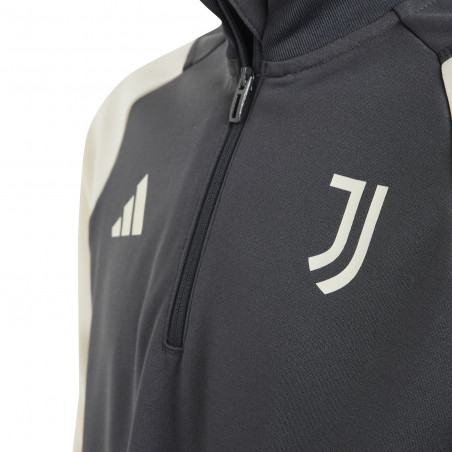 Sweat zippé junior Juventus gris blanc 2023/24