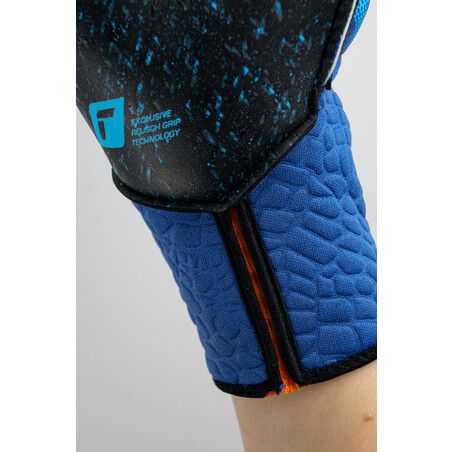 Gants gardien Reusch Attrakt Fusion Strapless AdaptiveFlex bleu orange