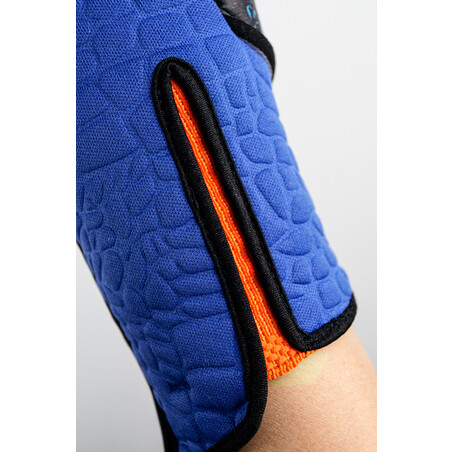 Gants gardien Reusch Attrakt Fusion Strapless AdaptiveFlex bleu orange