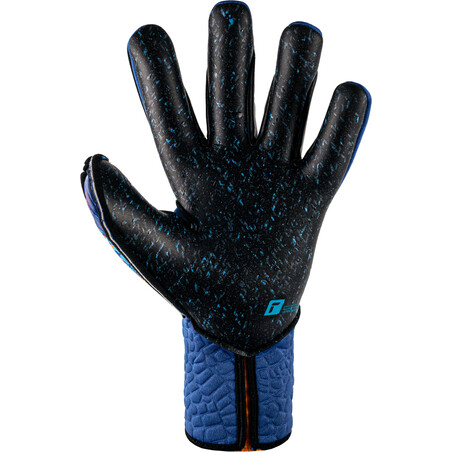 Gants gardien Reusch Attrakt Fusion Strapless AdaptiveFlex bleu orange