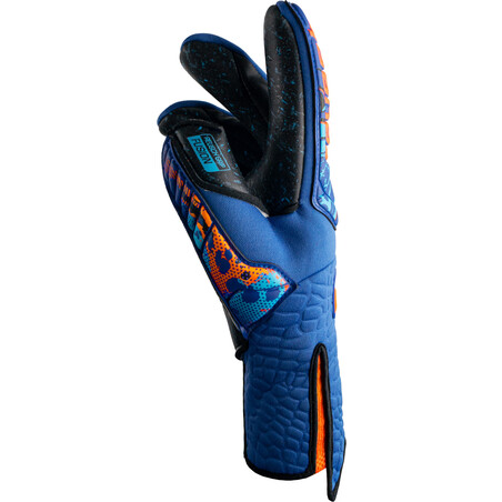 Gants gardien Reusch Attrakt Fusion Strapless AdaptiveFlex bleu orange