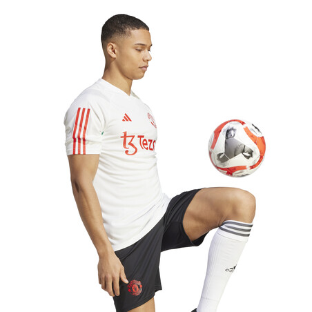 Maillot entraînement Manchester United blanc rouge 2023/24