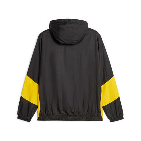 Veste survêtement avant match Dortmund woven noir jaune 2023/24