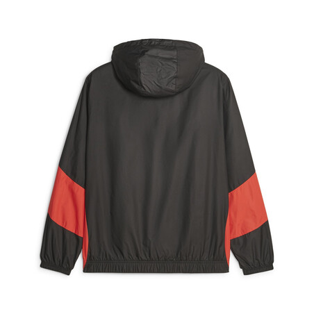 Veste survêtement avant match Milan AC woven noir rouge 2023/24