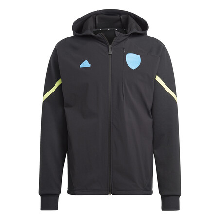 Veste survêtement à capuche Arsenal noir bleu 2023/24