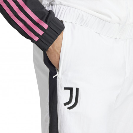 Pantalon survêtement Juventus Woven blanc rose 2023/24