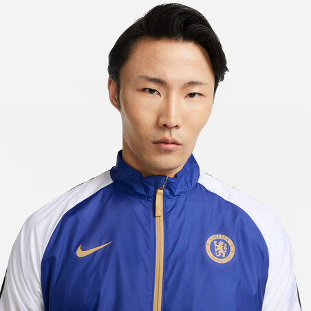 Veste survêtement Chelsea Academy bleu or 2023/24