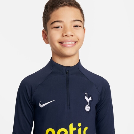 Sweat zippé junior Tottenham Strike bleu violet 2023/24