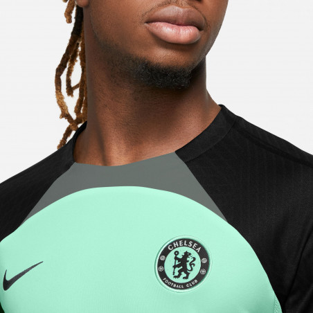 Maillot entraînement Chelsea Strike vert noir 2023/24